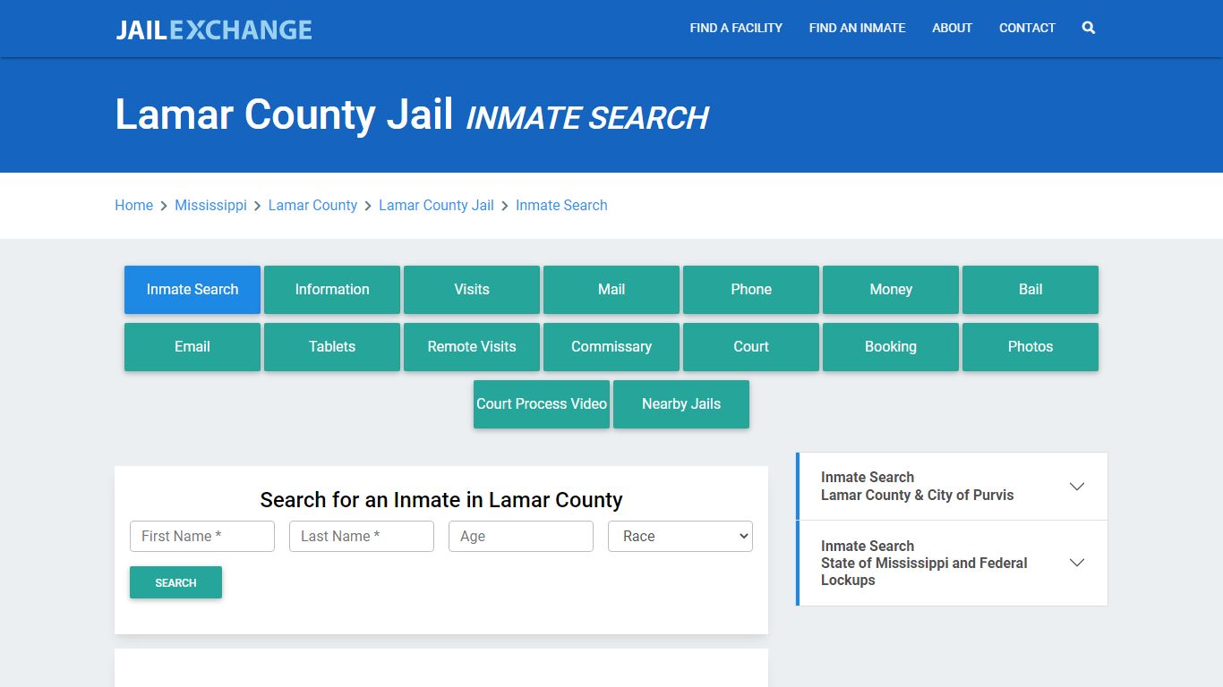 Lamar County Jail, MS Inmate Search: Roster & Mugshots